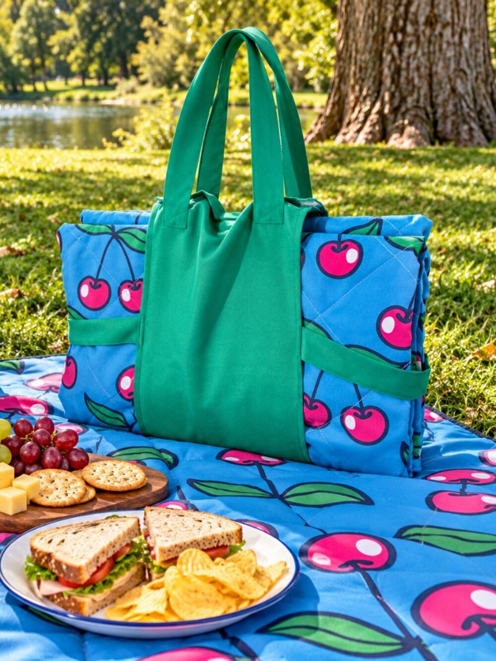 Cherry Picnic Blanket from Target-NWOT
